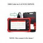 OBD2 Cable Diagnostic Cable for LAUNCH CRP919X Scanner